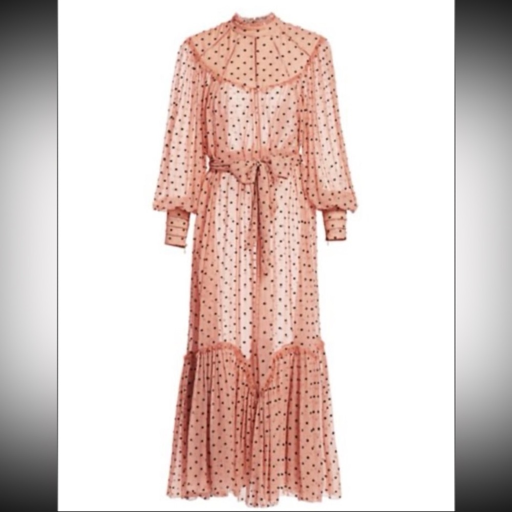 ZIMMERMANN Eye Spy Silk Polka Dot Dress